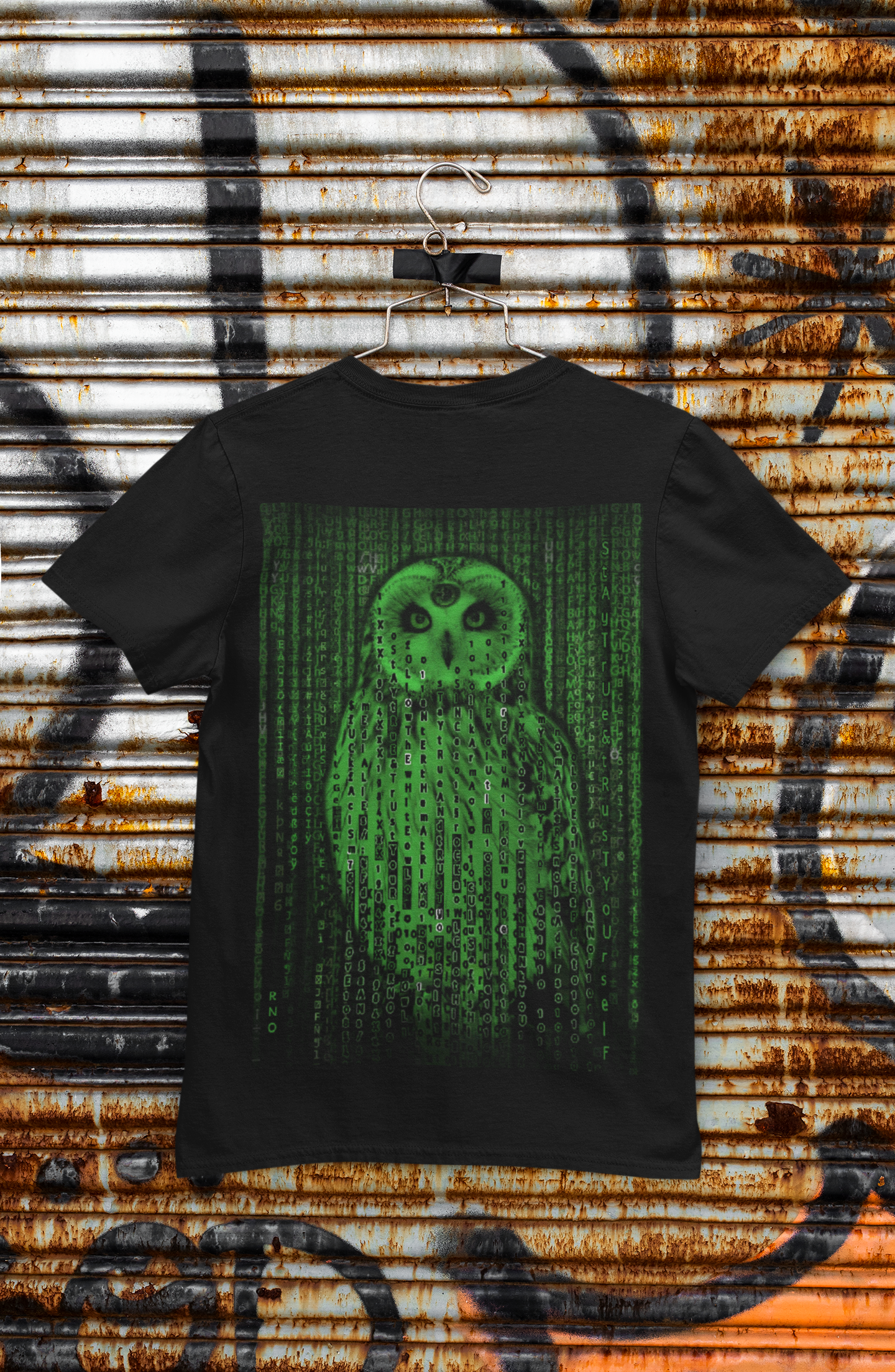 T-SHIRT POCKET MATRIX NEOWL UNI BLACK
