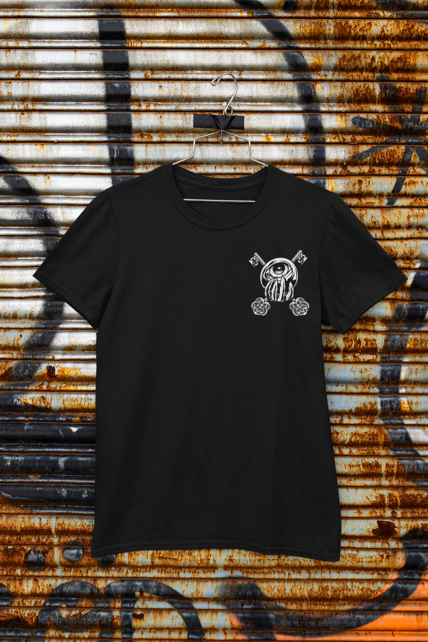 T-SHIRT POCKET OWLS OF LIBERTY UNI BLACK