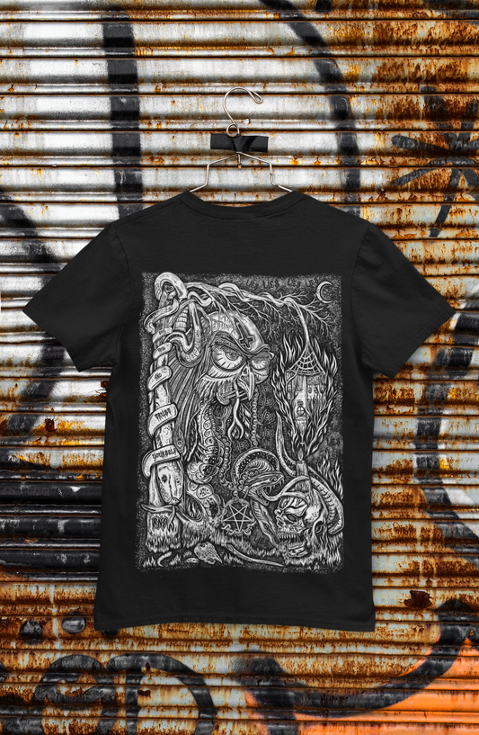 T-SHIRT POCKET S-OWL UNI BLACK