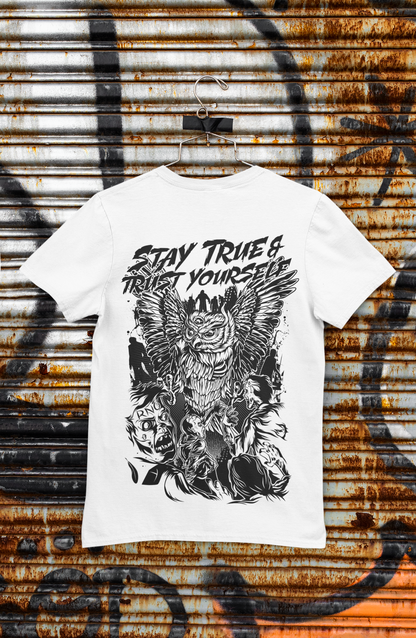 T-SHIRT POCKET ZOMBIEFIGHT UNI WHITE