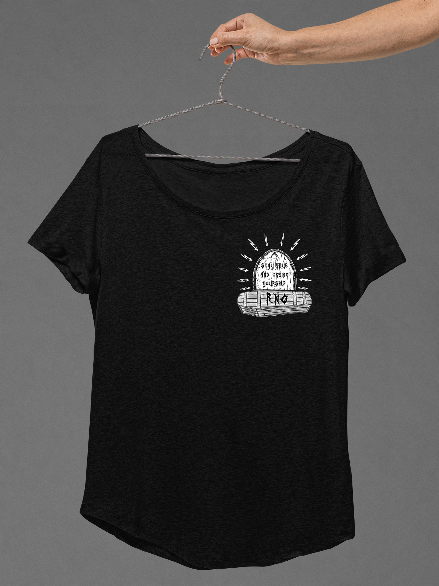 T-SHIRT COWLFFIN LADIES BLACK