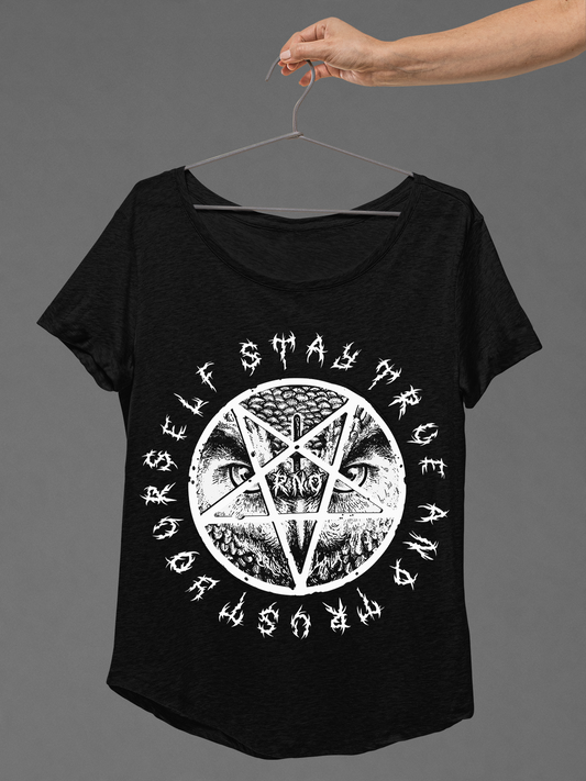 T-SHIRT D-OWL PENTA LADIES BLACK