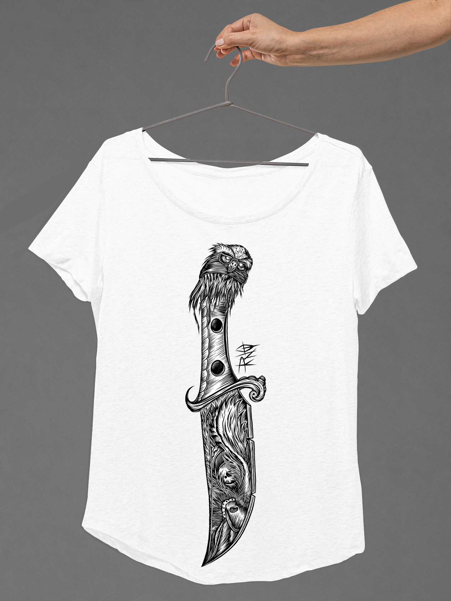 T-SHIRT DAGGEROWL LADIES WHITE