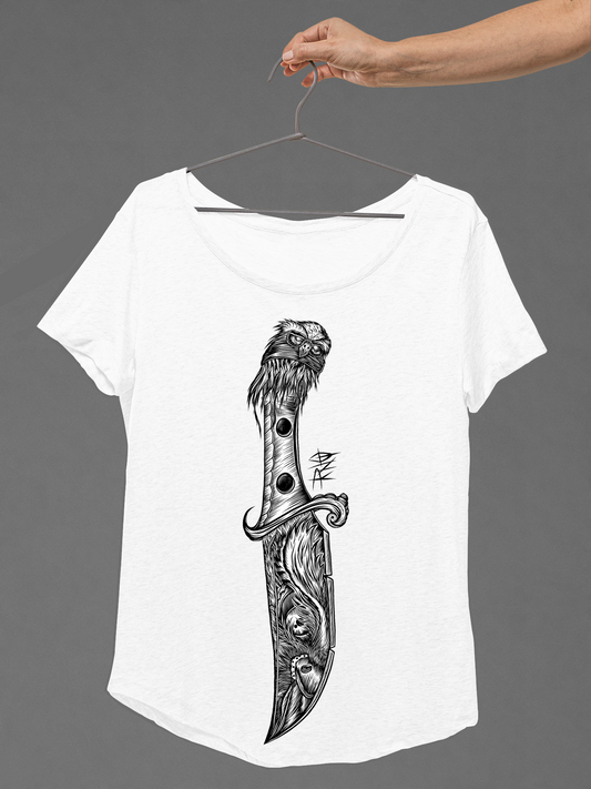 T-SHIRT DAGGEROWL LADIES WHITE