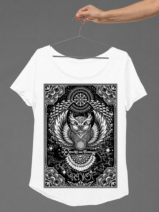 T-SHIRT FLOWLER OF LIFE LADIES WHITE