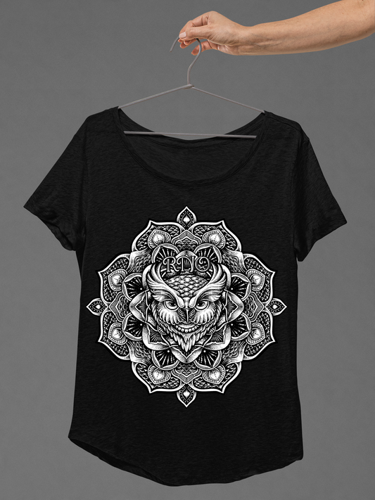 T-SHIRT G-OWL LADIES BLACK