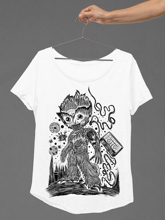 T-SHIRT GROOWLT LADIES WHITE