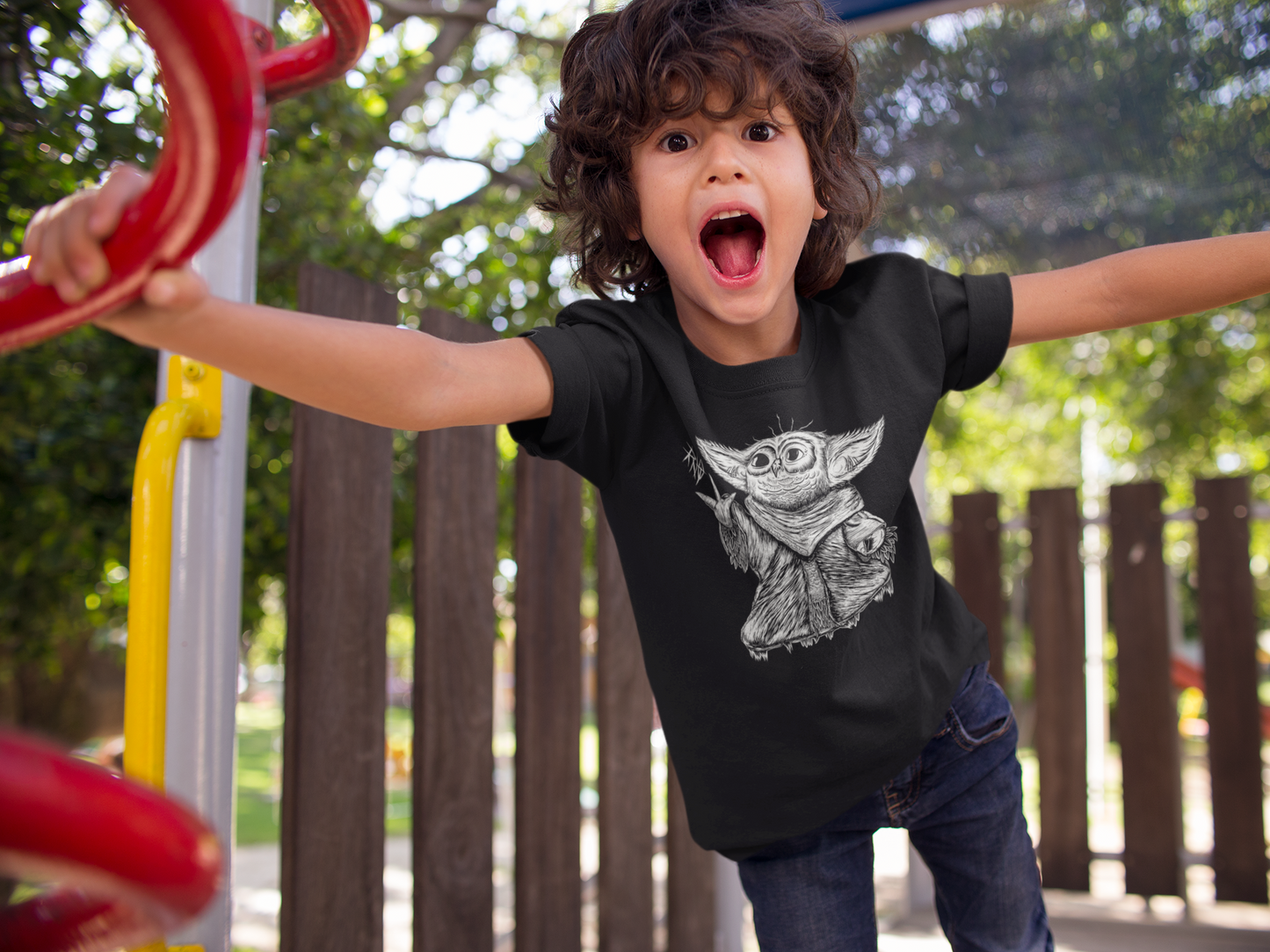 T-SHIRT BABYYOWLDA KIDS BLACK