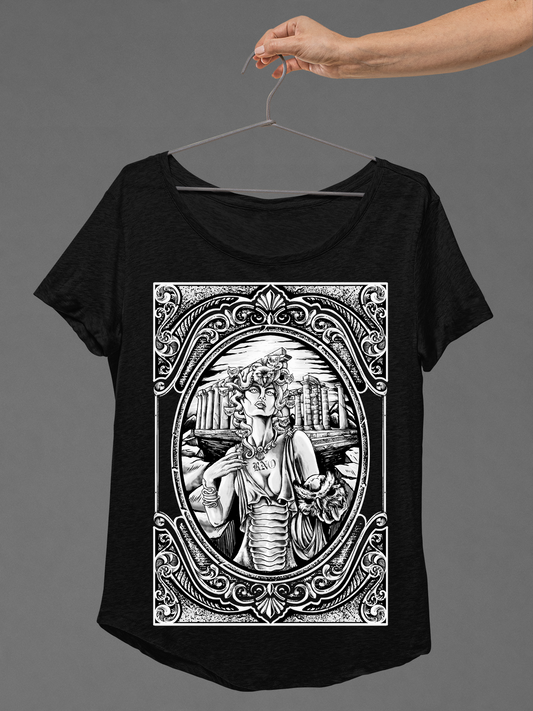 T-SHIRT MEDOWLSA LADIES BLACK