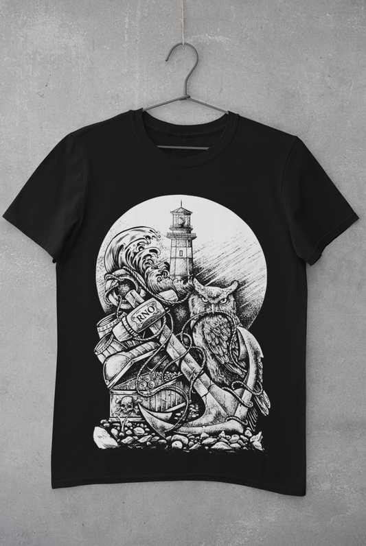 T-SHIRT ANCHOR MEN BLACK