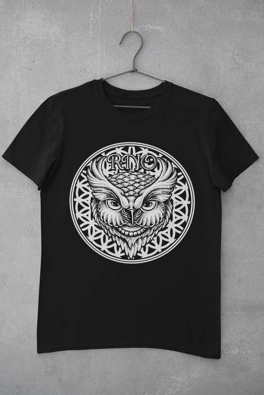 T-SHIRT CIRCLE FLOWLER MEN BLACK