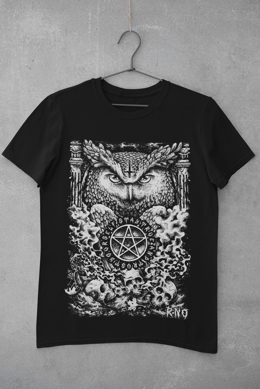 T-SHIRT D-OWL MEN BLACK
