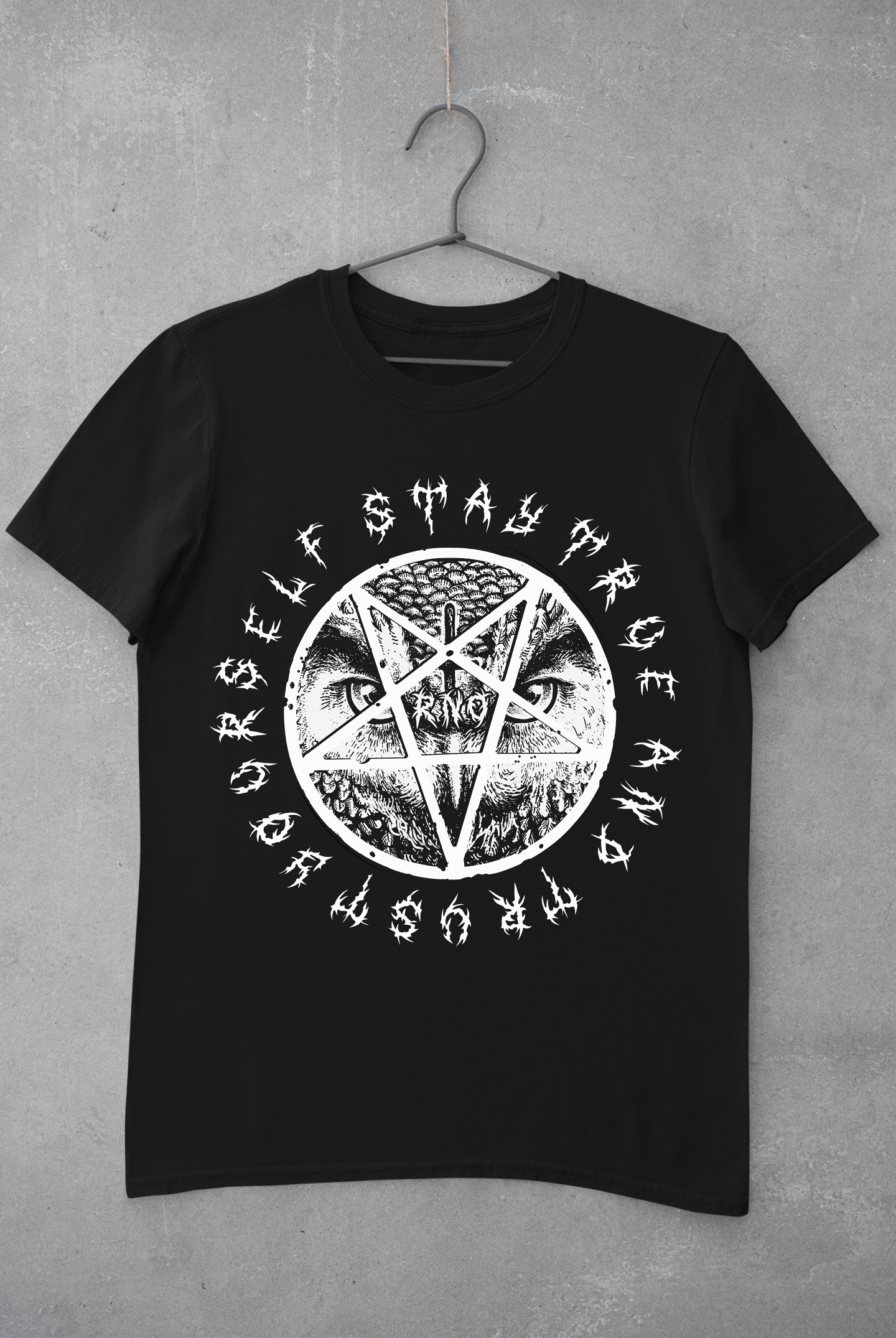 T-SHIRT D-OWL PENTA MEN BLACK