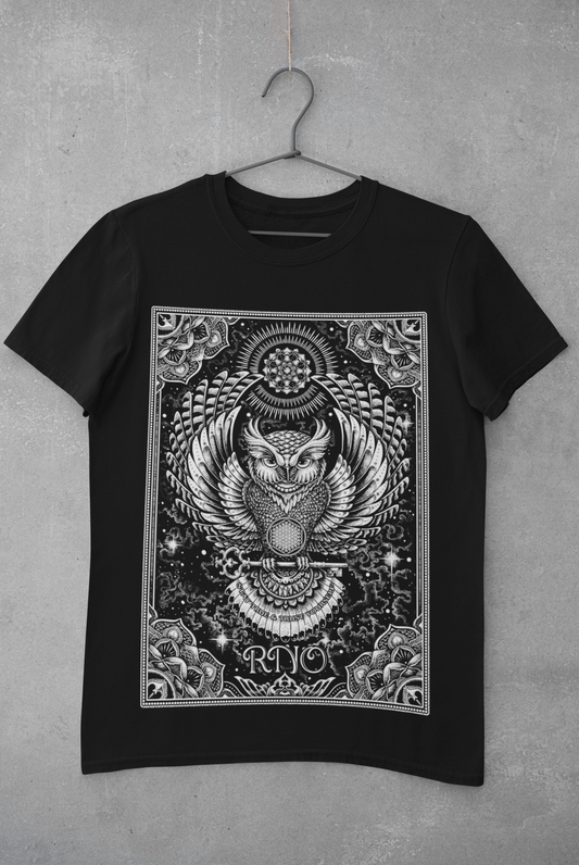 T-SHIRT FLOWLER OF LIFE MEN BLACK