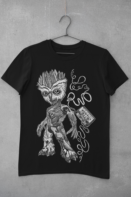 T-SHIRT MEN GROOWLT BLACK