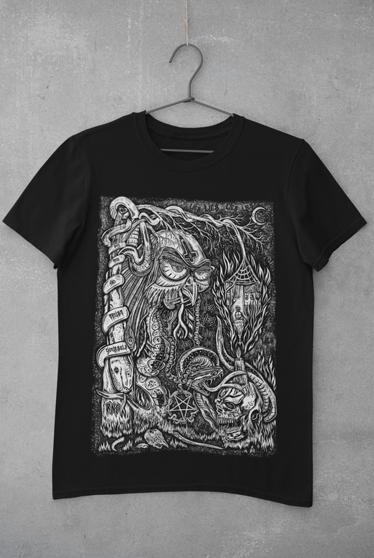 T-SHIRT S-OWL MEN BLACK