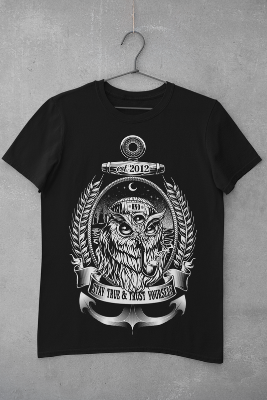 T-SHIRT SAILOROWL MEN BLACK