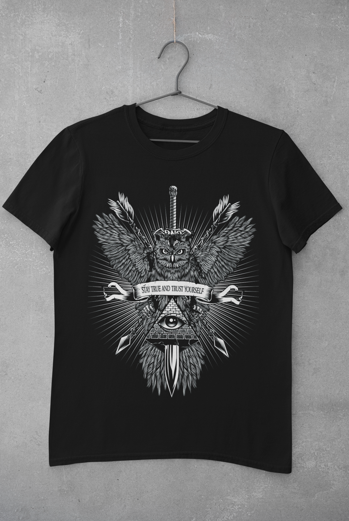 T-SHIRT SWORDOWL MEN BLACK