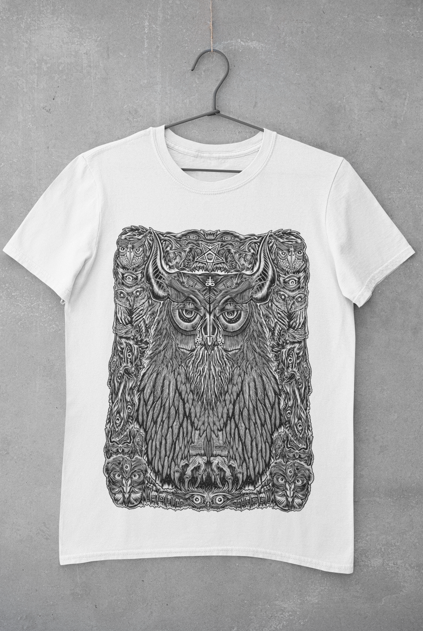T-SHIRT THEDARKESTOWL MEN WHITE