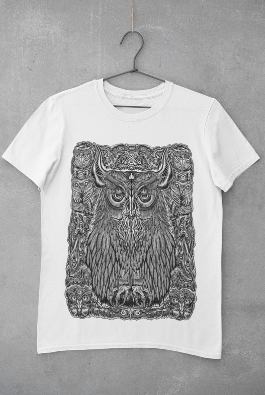 T-SHIRT THEDARKESTOWL MEN WHITE