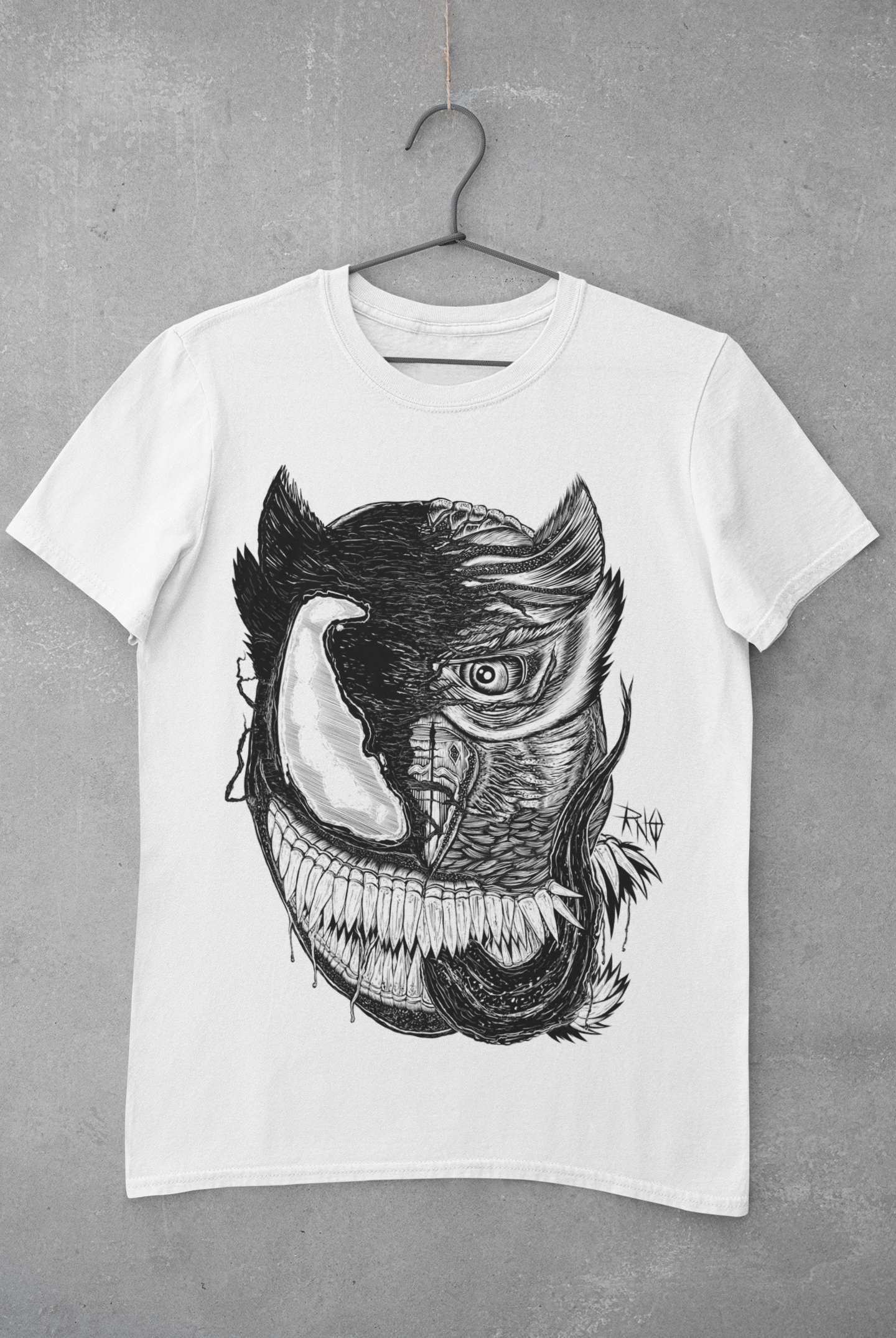 T-SHIRT VENOWL MEN WHITE