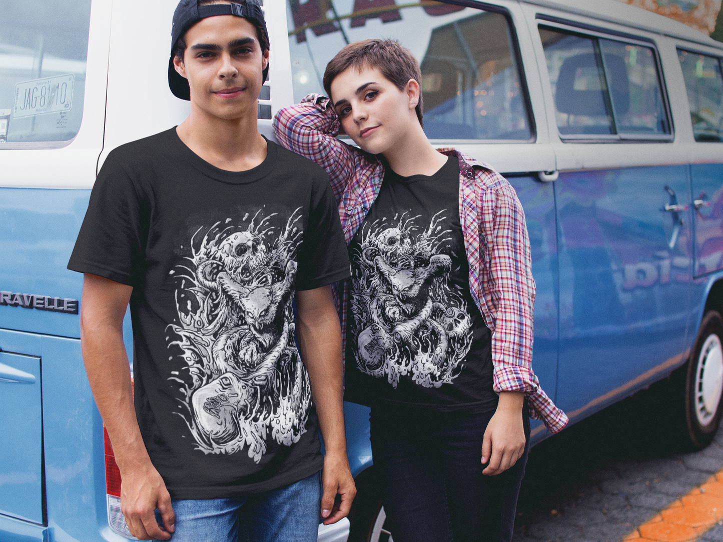 T-SHIRT OCTOOWL MEN BLACK