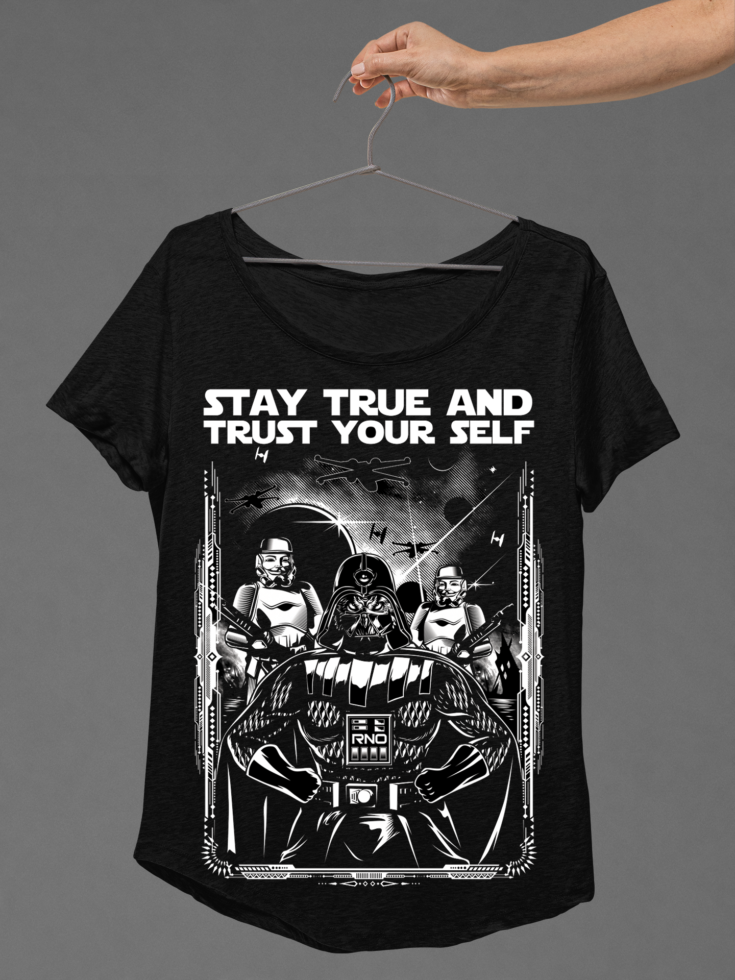 T-SHIRT OWLVADER LADIES BLACK