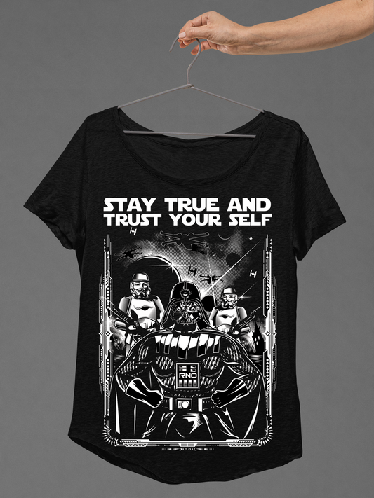 T-SHIRT OWLVADER LADIES BLACK