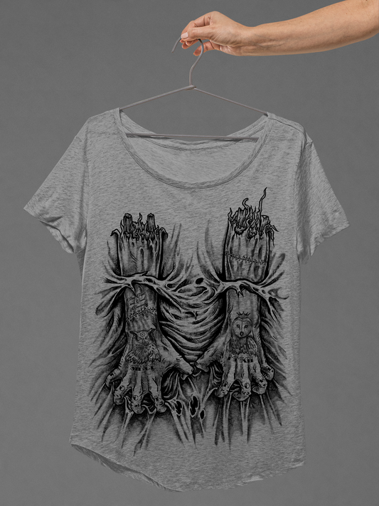 T-SHIRT TATTHANDS LADIES GREY