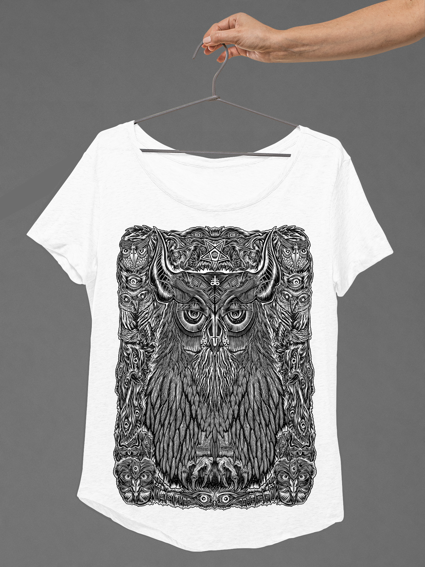 T-SHIRT THE DARKEST OWL LADIES WHITE