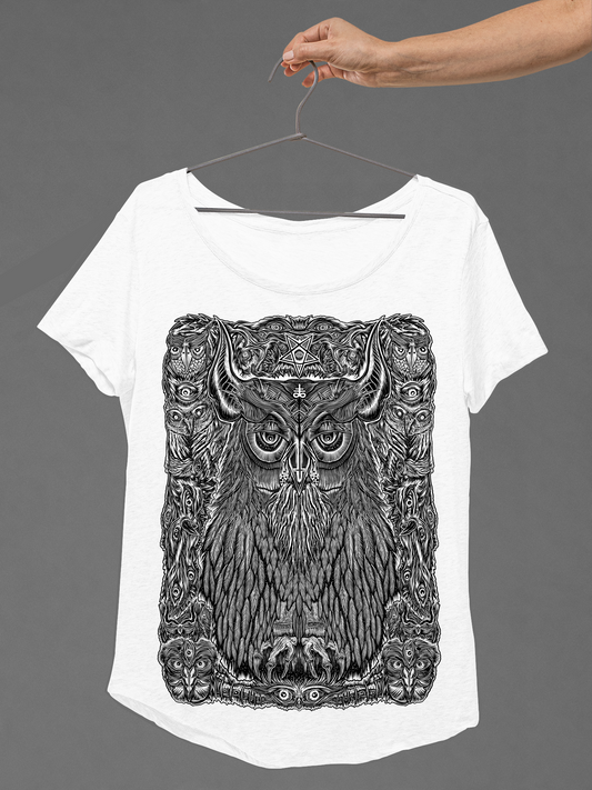 T-SHIRT THE DARKEST OWL LADIES WHITE
