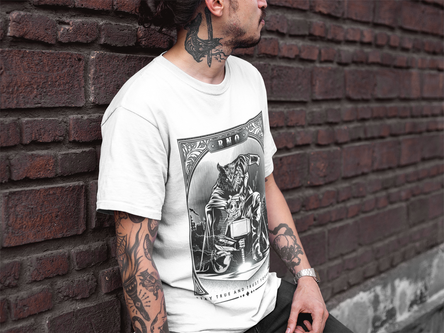 T-SHIRT THOWL MEN WHITE