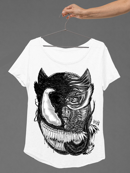 T-SHIRT VENOWL LADIES WHITE