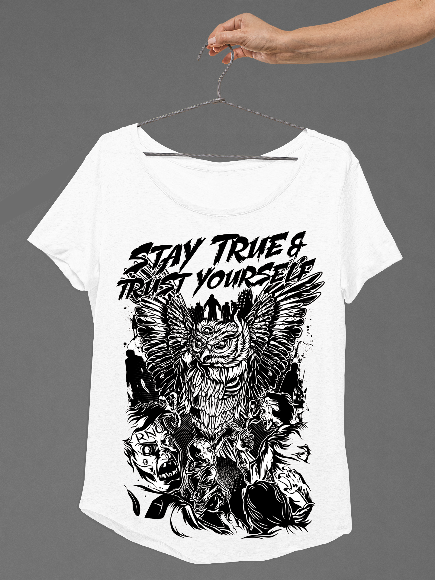 T-SHIRT ZOMBIEFIGHT LADIES WHITE