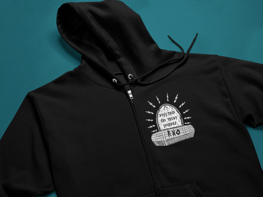 ZIPPER COWLFFIN BLACK UNI