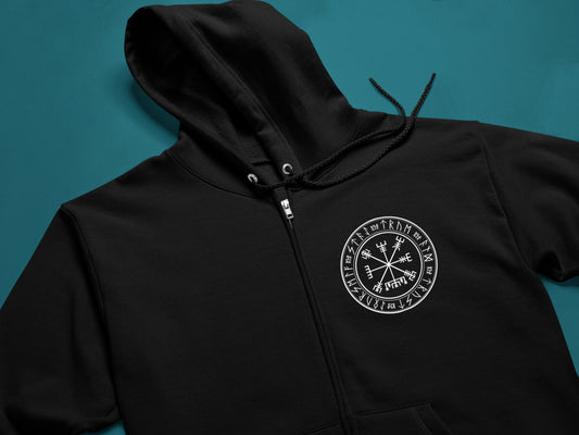 ZIPPER VIKING OWL BLACK UNI