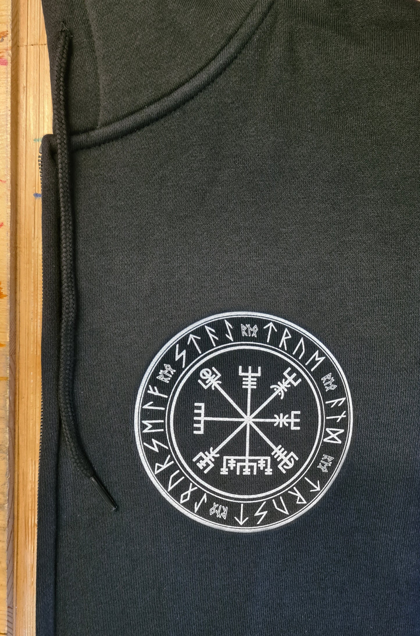 ZIPPER VIKING OWL BLACK UNI