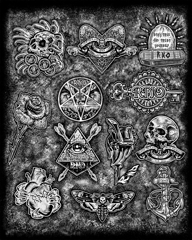 HOODIE TATTOOFLASH BLACK UNI