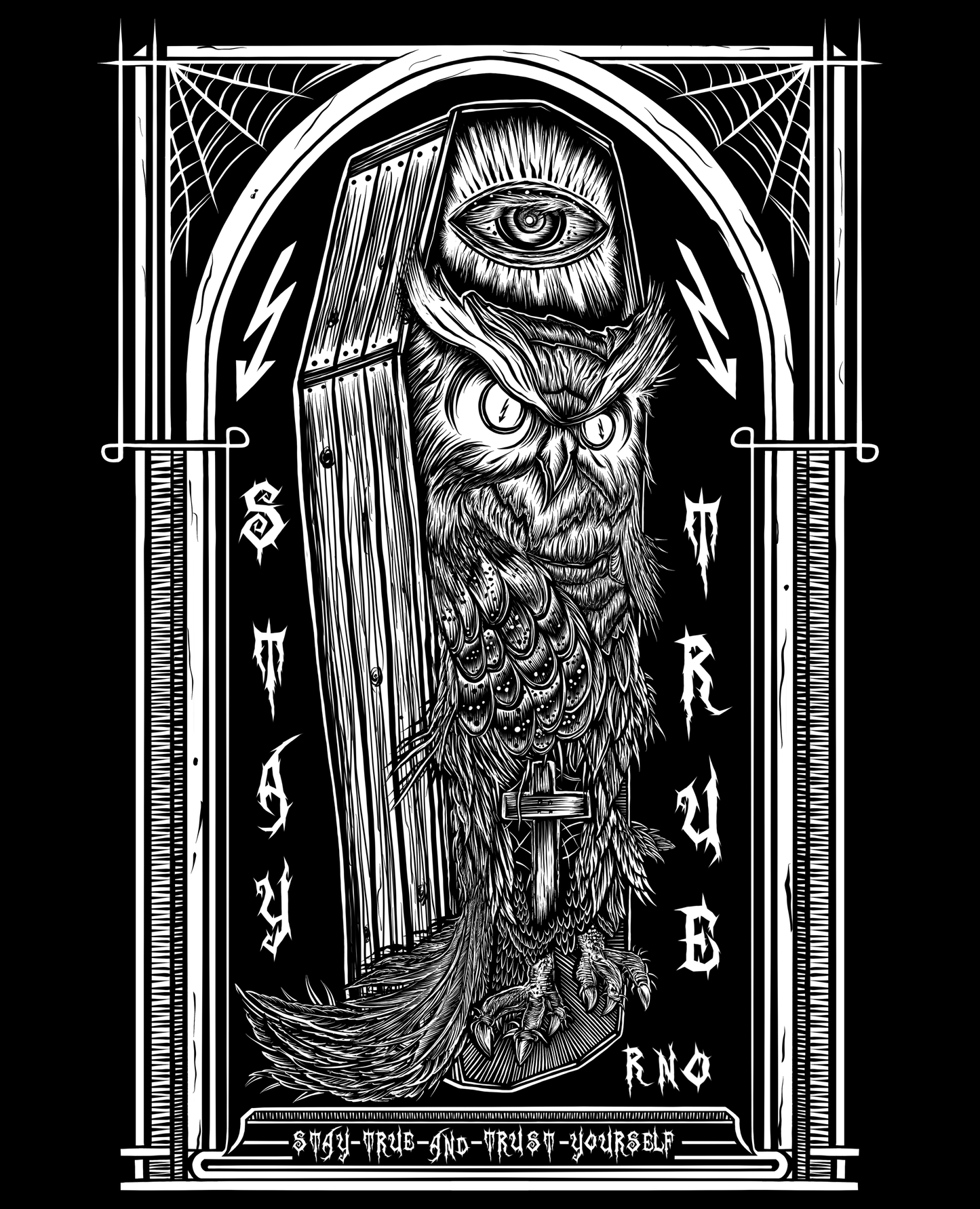 T-SHIRT POCKET COWLFFIN UNI BLACK