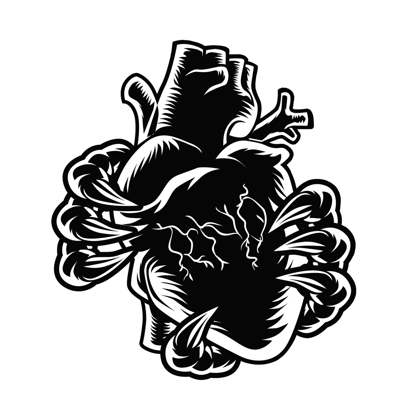 T-SHIRT POCKET OWLHEART UNI WHITE