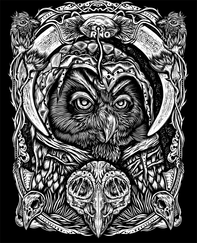 T-SHIRT MAGICOWL MEN BLACK