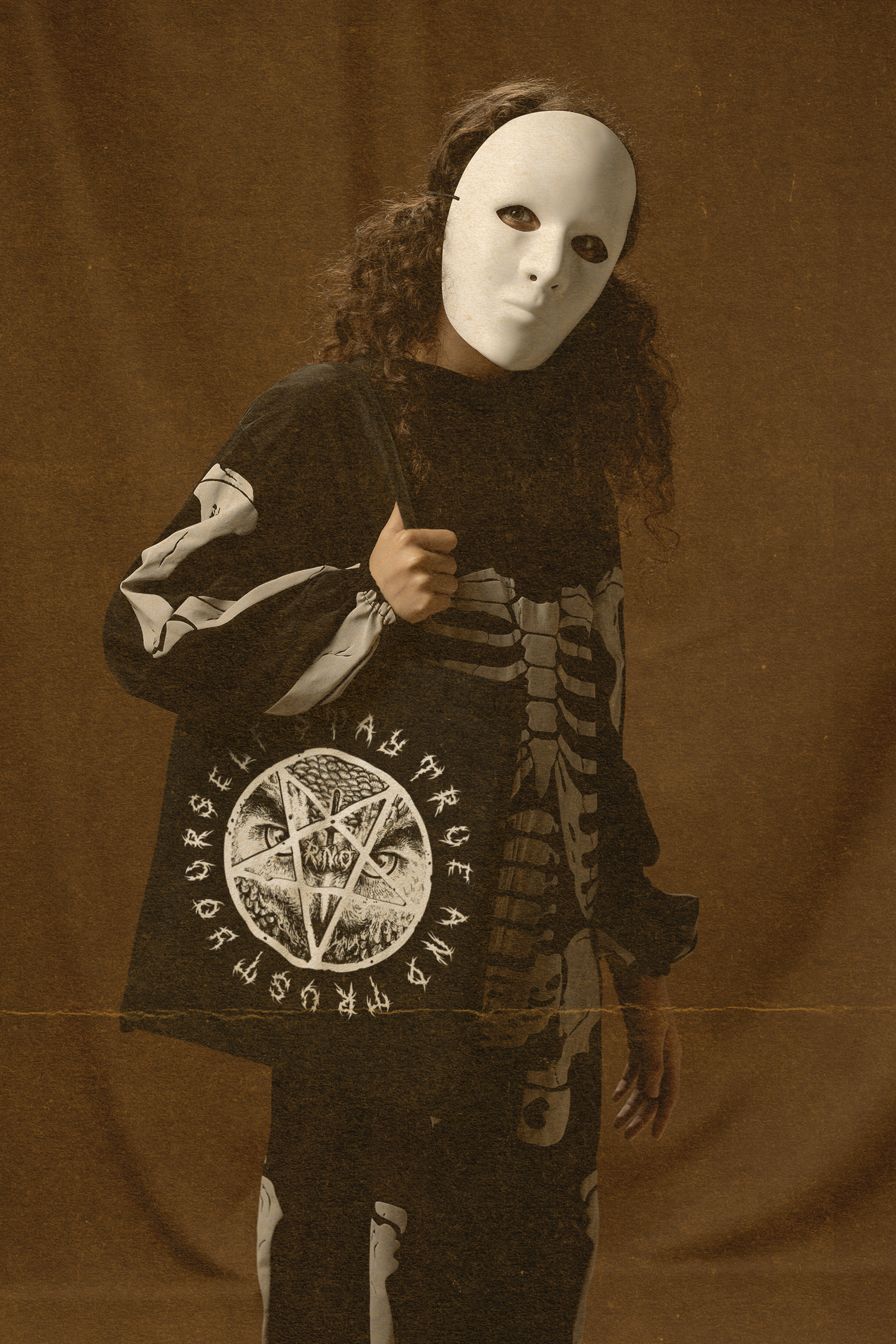 STOFFBEUTEL BAG D-OWL PENTA BLACK