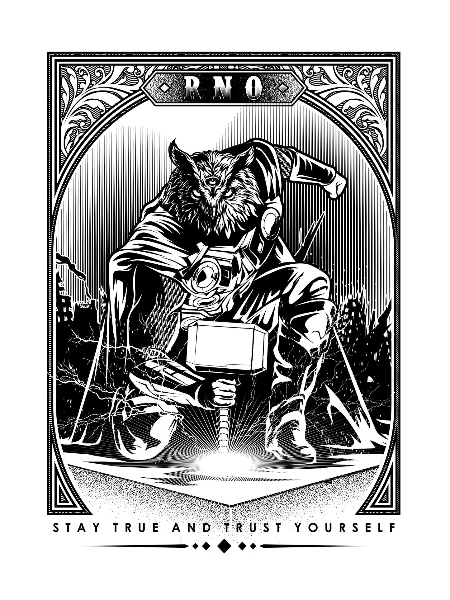 T-SHIRT THOWL MEN WHITE