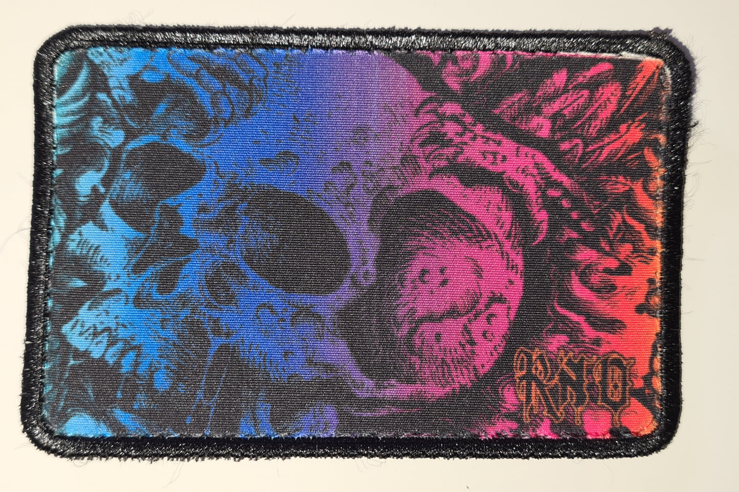 SKULL PATCH NEON1 FOR HIP BAG