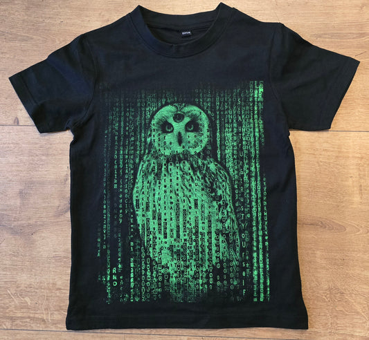 T-SHIRT MATRIX NEOWL KIDS BLACK