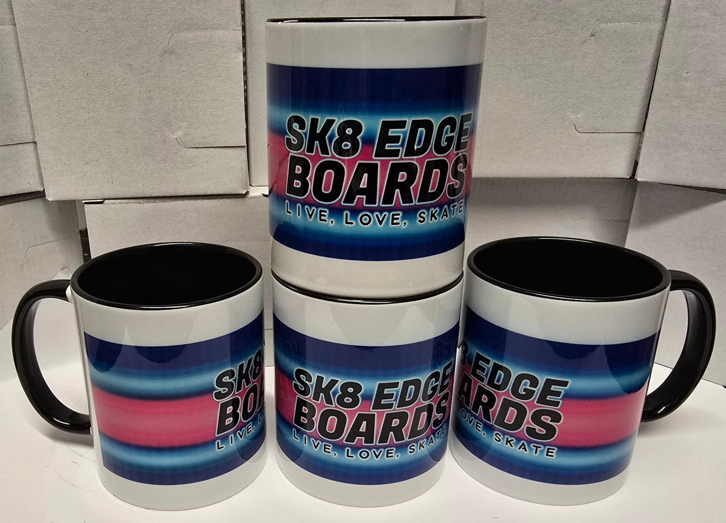 SK8 EDGE TASSE LIVE LOVE SKATE KERAMIK 330ml