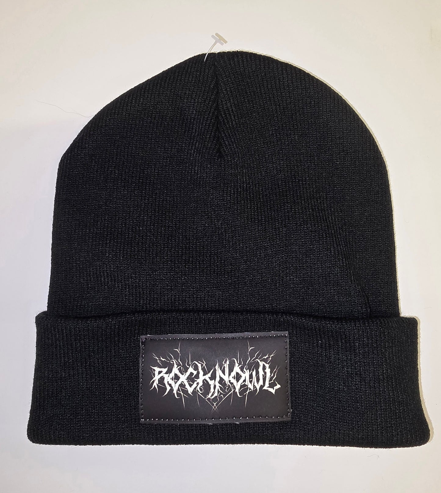 BEANIE METAL VEGAN LEATHER BLACK