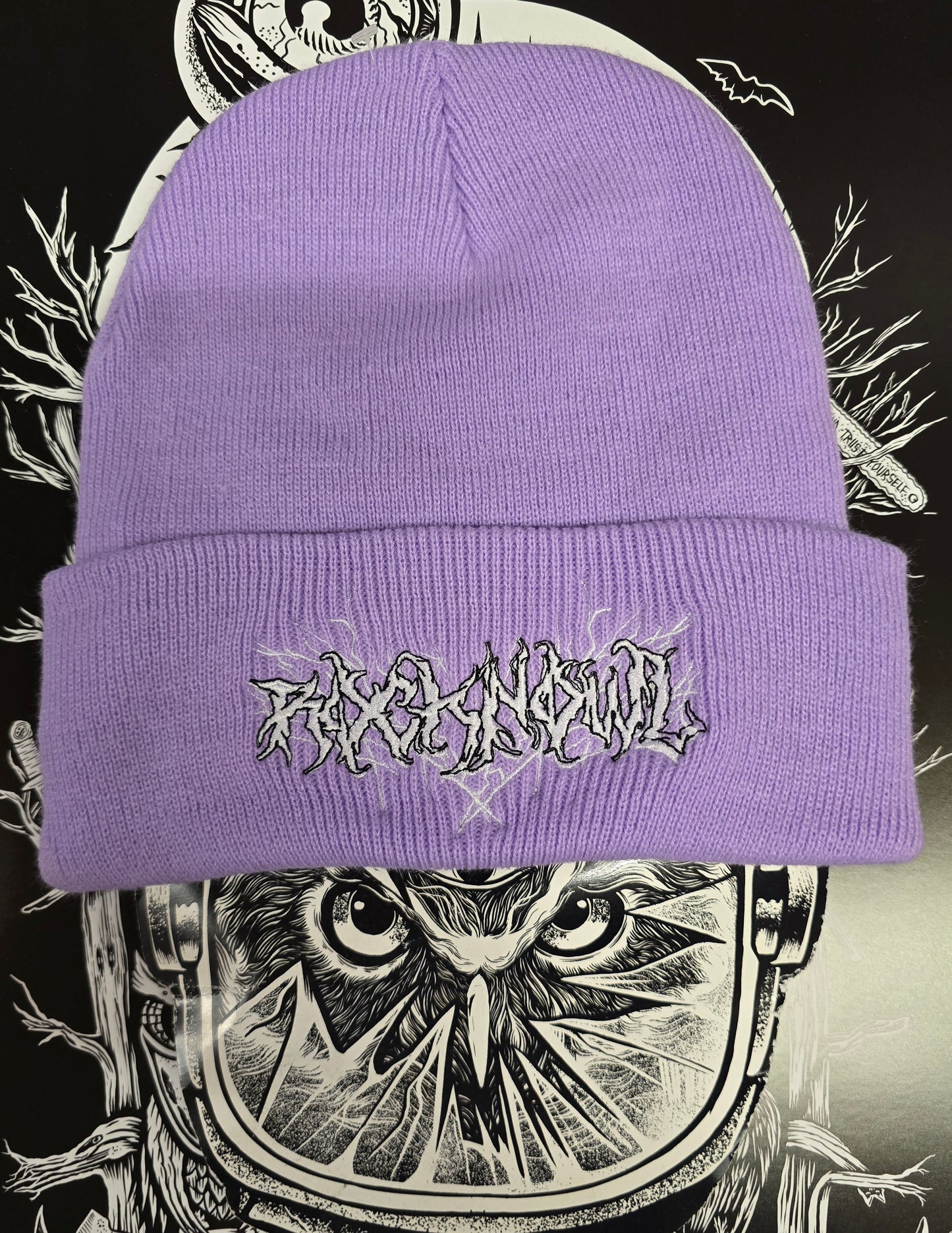 BEANIE METAL DESIGN LAVENDEL EMB