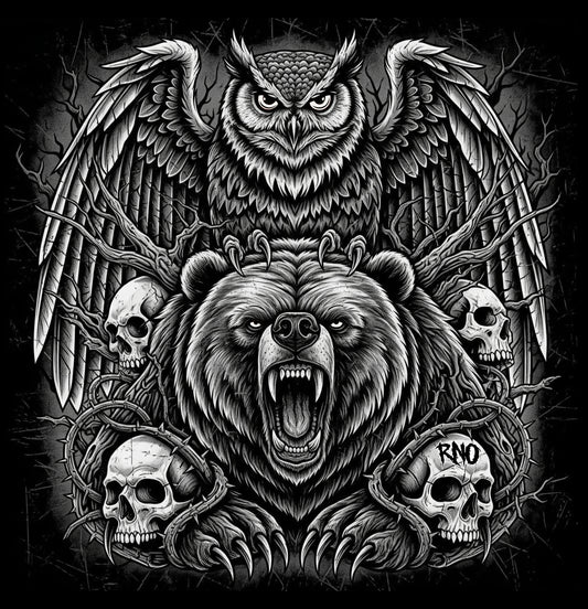 STOFFBEUTEL BEAOWL BLACK