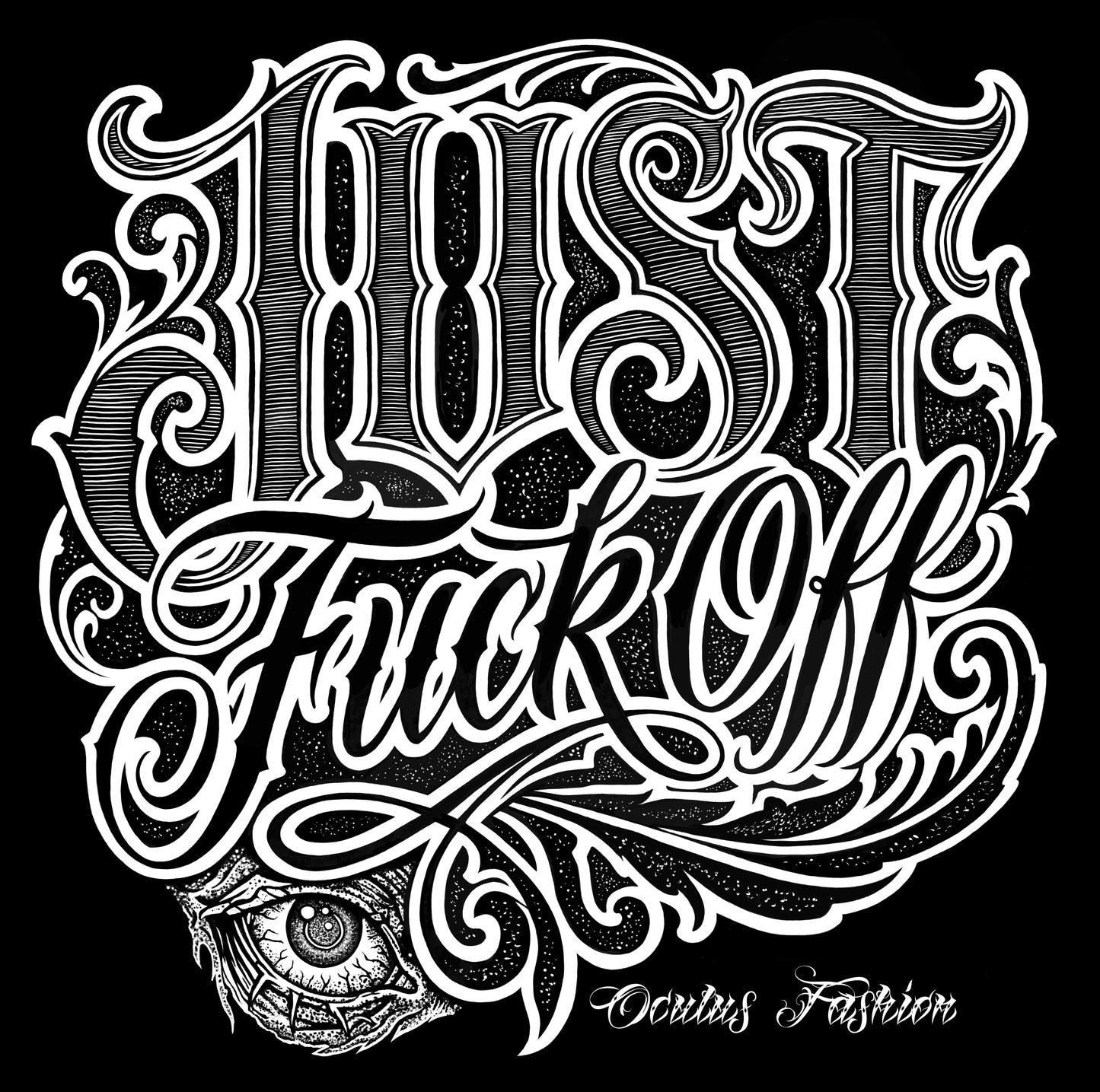 OF T-Shirt JUST F#CK OFF MEN BLACK